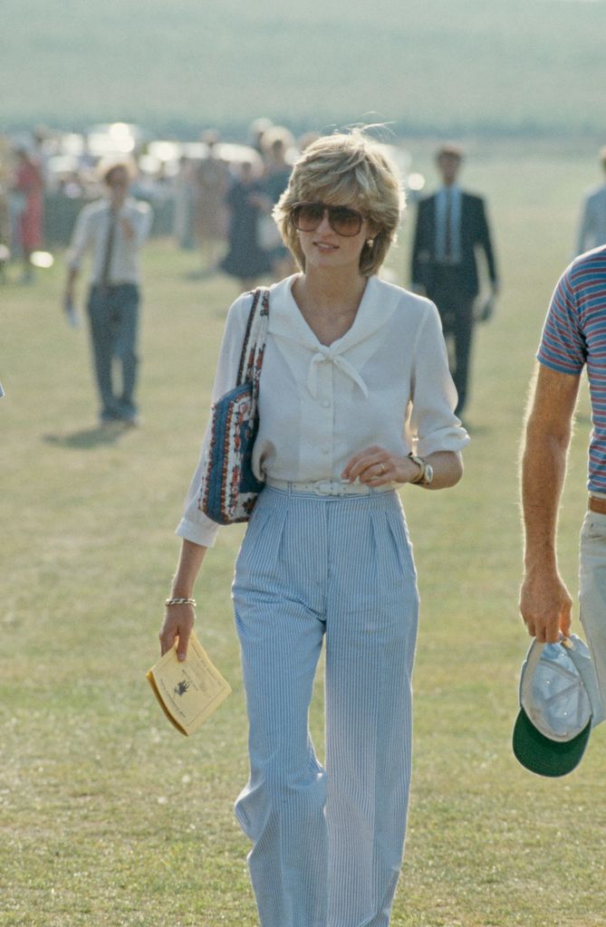 Diana de Gales en un partido de polo
