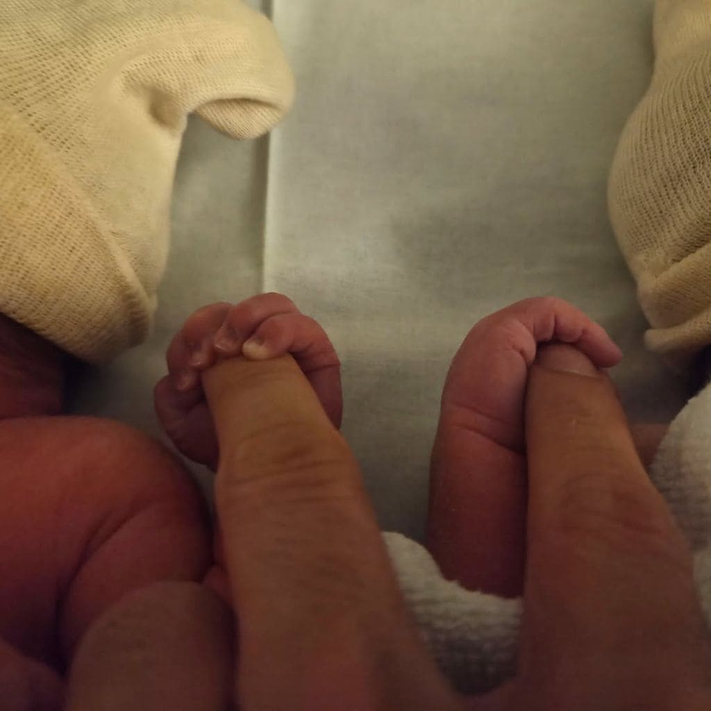 Jorge Delgado, de Los Serrano, padre de gemelos