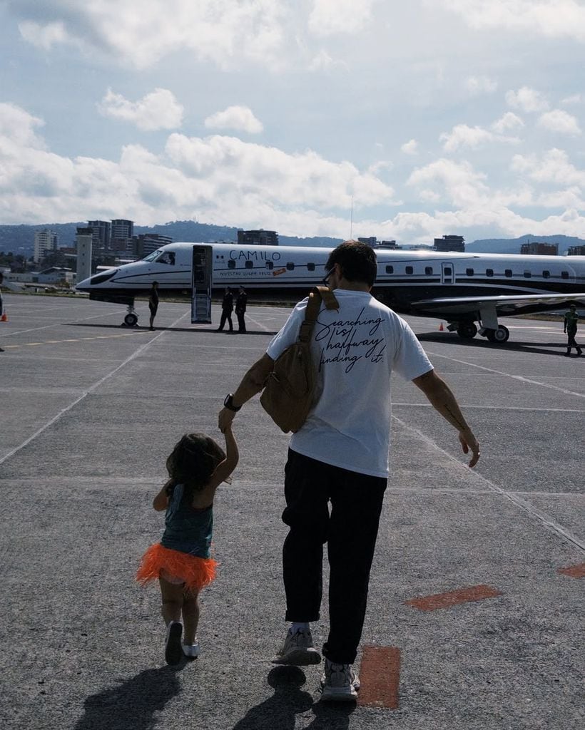 Camilo con su hija 