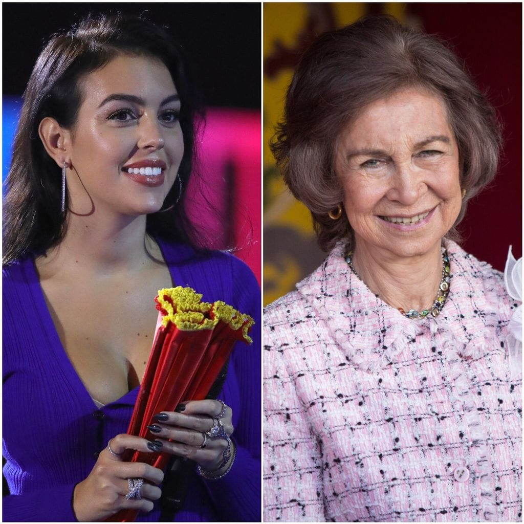Georgina Rodríguez y la reina Sofía