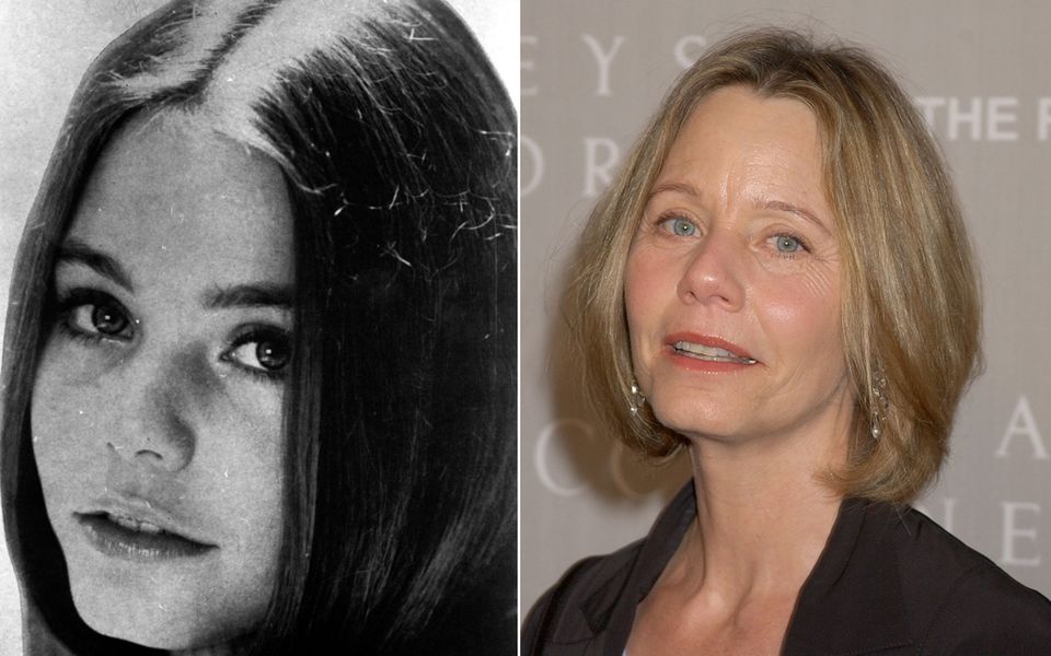 Susan Dey, antes y ahora: un retrato en blanco y negro de su juventud junto a una fotografía reciente tomada durante un acto público