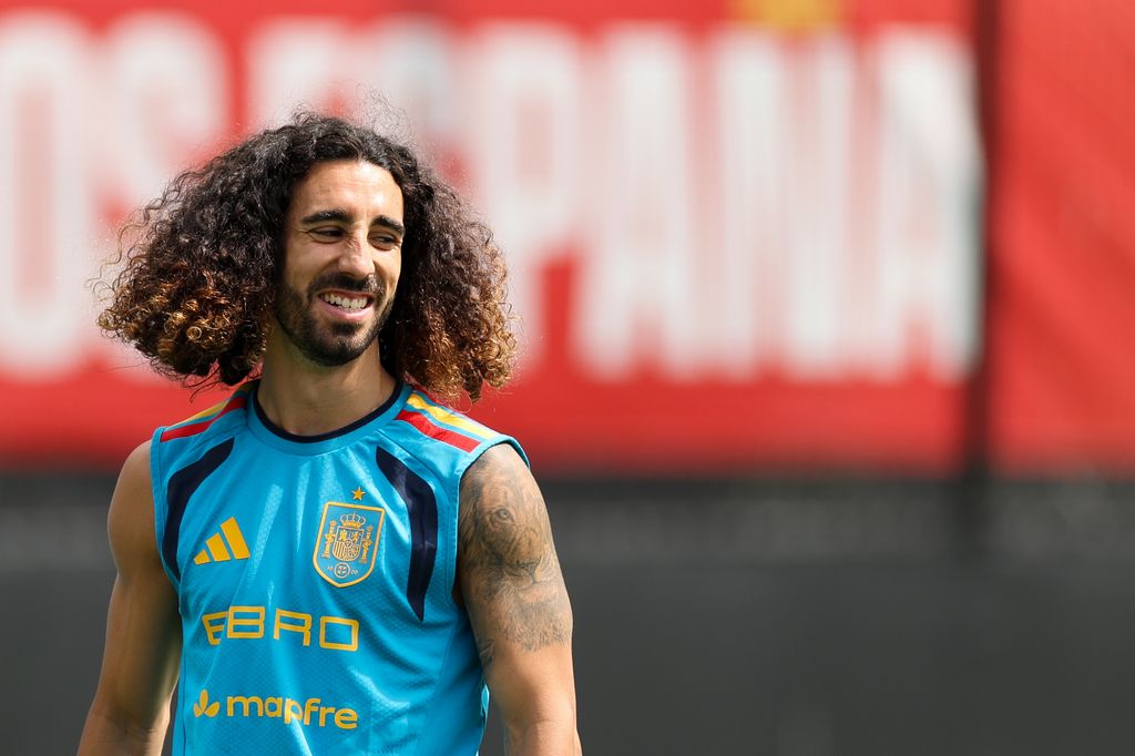 Marc Cucurella en un entrenamiento