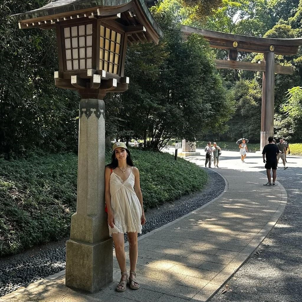 Sandra y su familia se encuentran en Tokio, su primer destino en estas vacaciones.