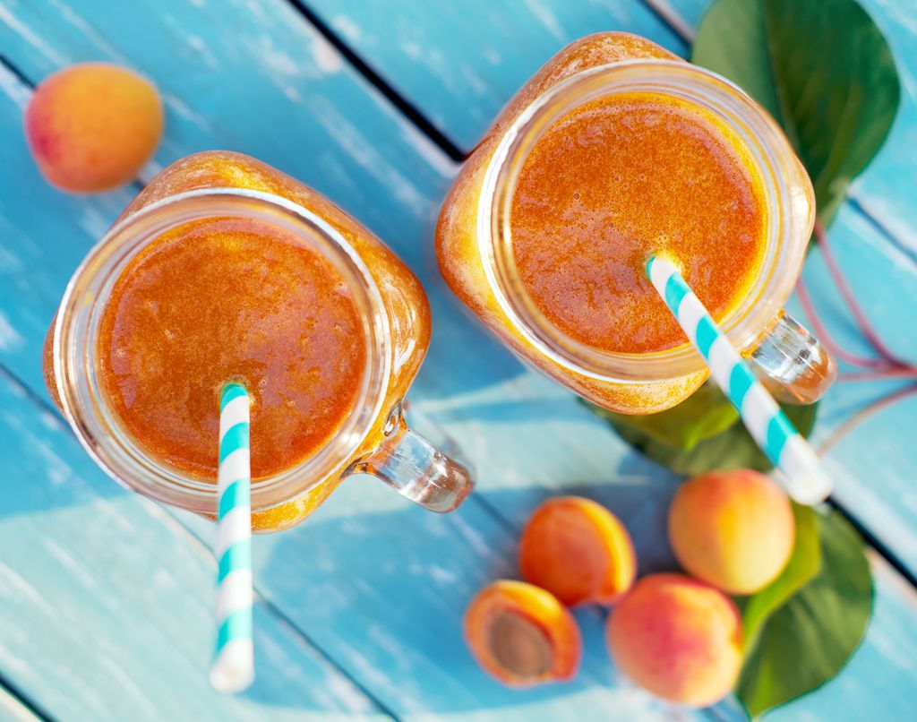 Smoothies de albaricoque.