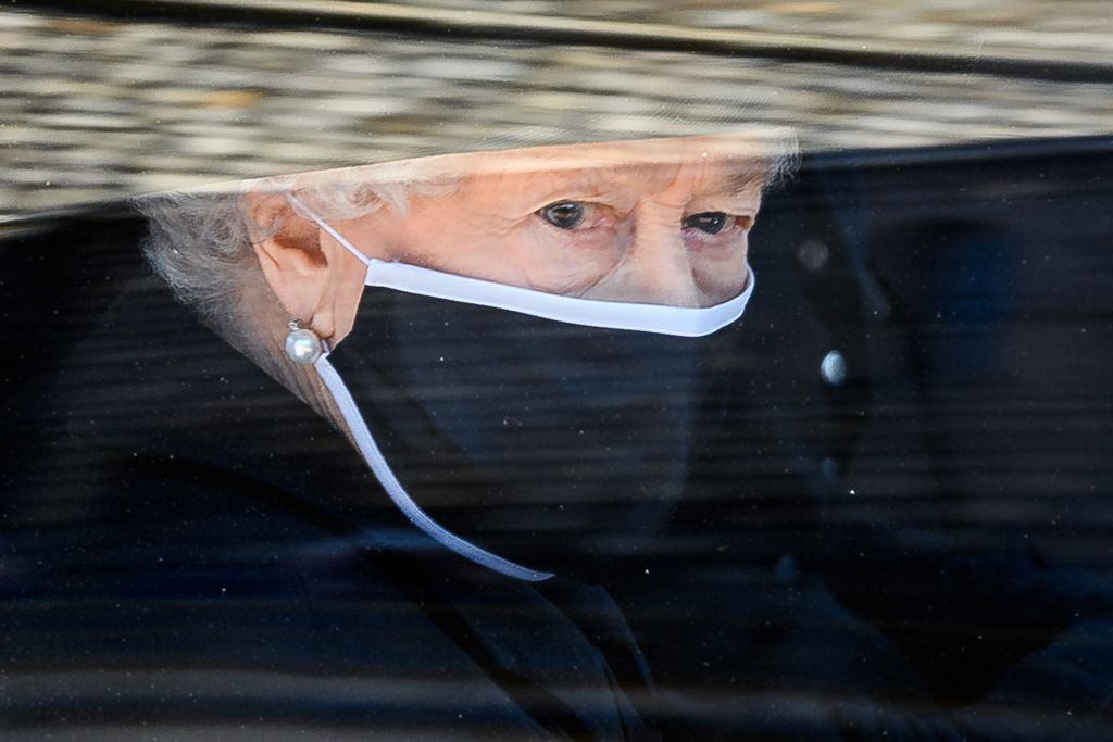 Tres imágenes del funeral del príncipe Felipe, duque de Edimburgo, el 17 de abril de 2021 en el Castillo de Windsor