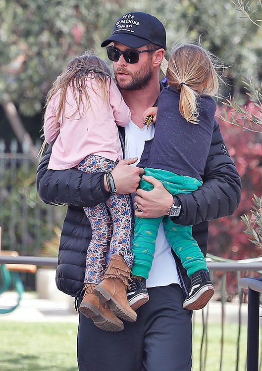 Así se organizó Chris Hemsworth para ver 'Los Vengadores: Endgame' con sus hijos