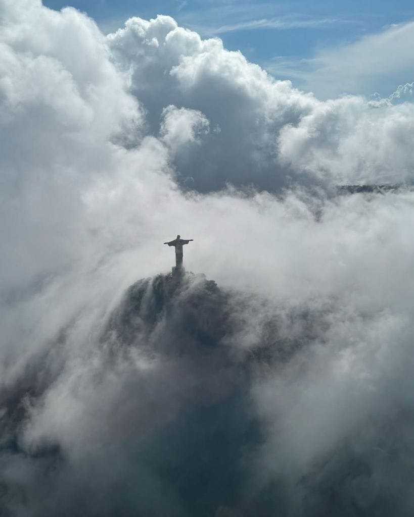 Esta es la impresionante vista del Cristo de Corcovado que Can Yaman divisaba desde el helicoptero