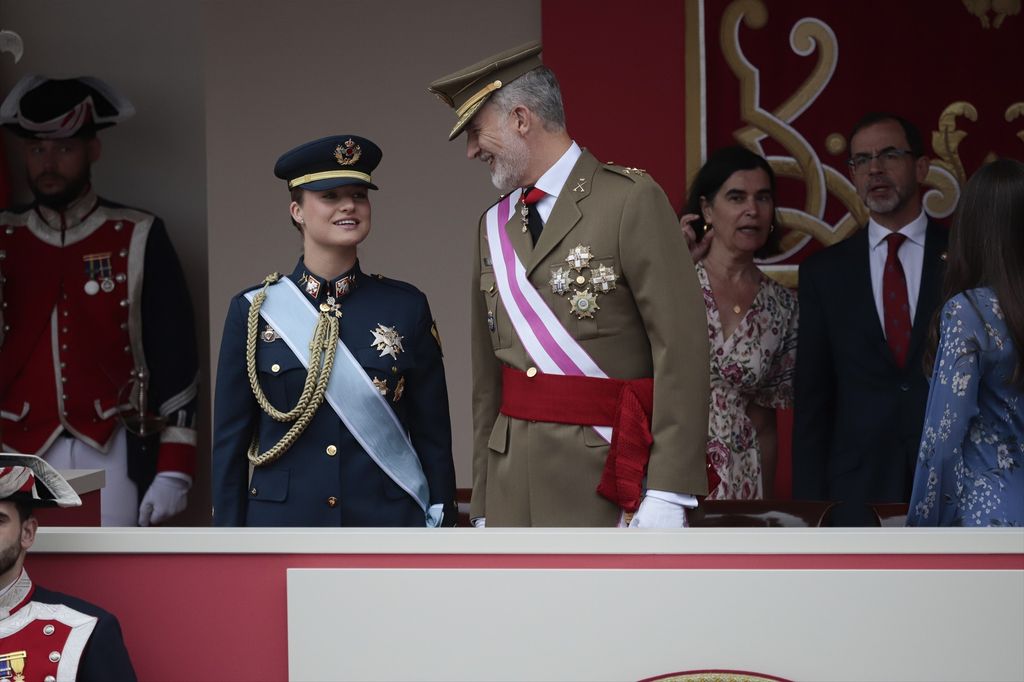 Complicidad entre don Felipe y Leonor, que debutaba en el DiFAS