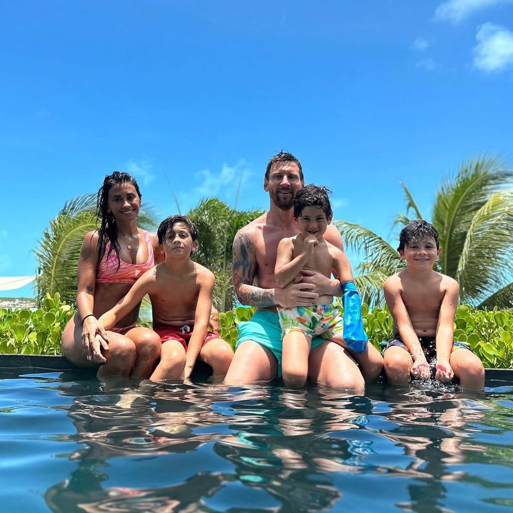 Messi y su familia