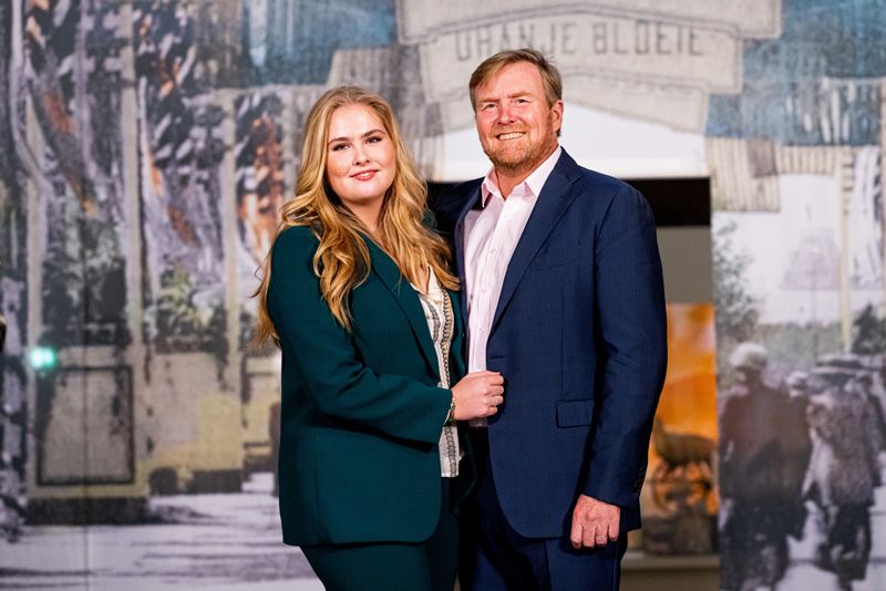 Amalia de Holanda con Guillermo de Holanda
