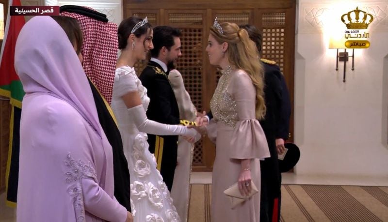 Recepción nupcial de Hussein de Jordania y Rajwa Alseif