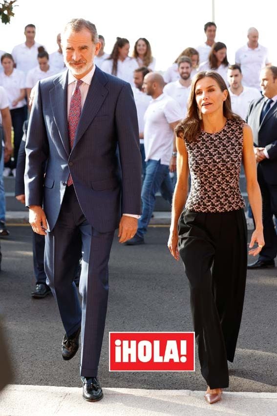 Los reyes Felipe y Letizia en el Palacio de la Zarzuela