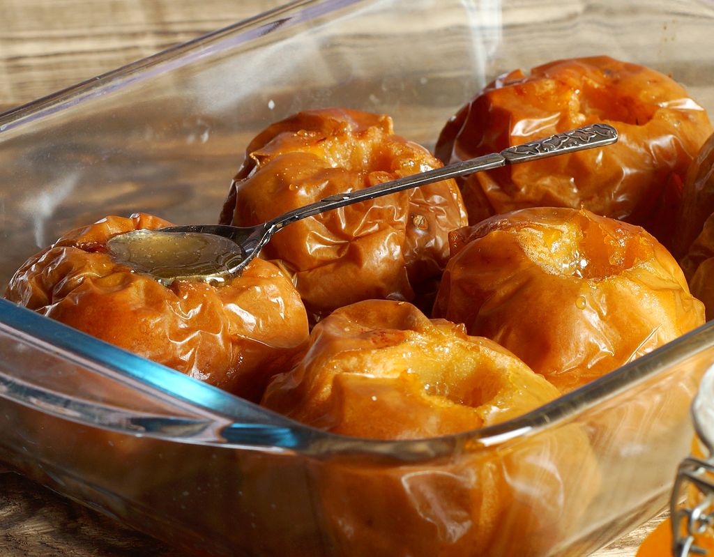 Manzanas asadas.