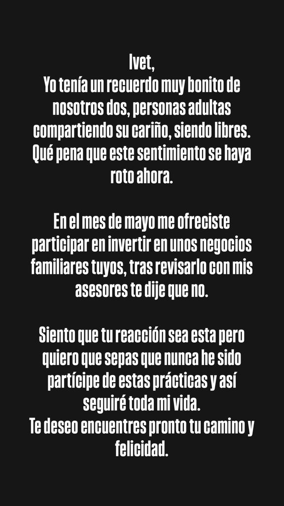 Alejandro Sanz se pronunció a través de las redes sociales