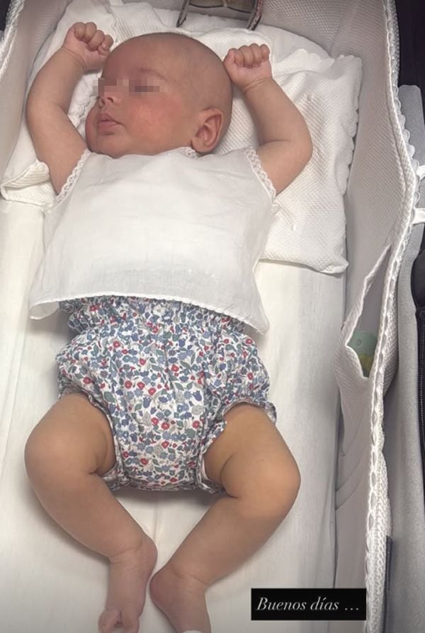 Lourdes Montes comparte una foto de su bebé