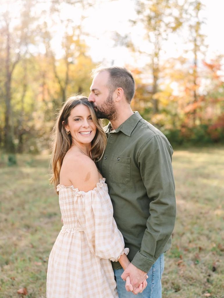 La influencer junto a su esposo