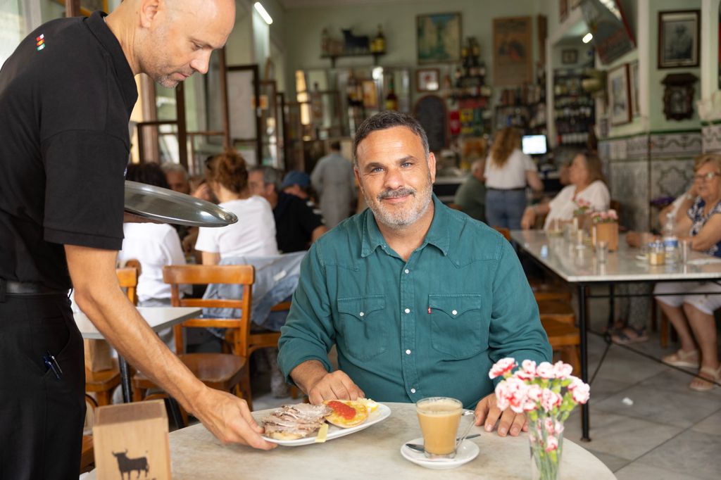 Ángel León, en el bar ‘Vicente Los Pepes’, en el
Puerto de Santa María