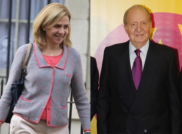 Don Juan Carlos y su hija estuvieron juntos durante unos 45 minutos y luego se marcharon del Club Náutico por separado
