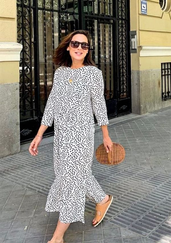 Tamara Falcó vestido de lunares viral