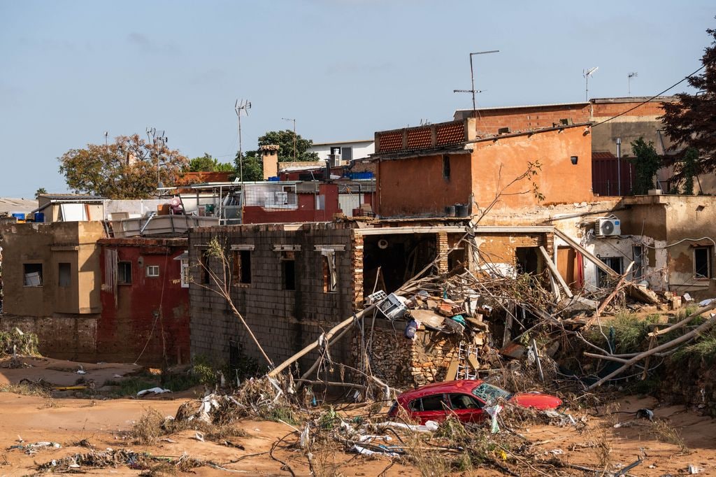 Plano general de las consecuencias de la DANA en Valencia