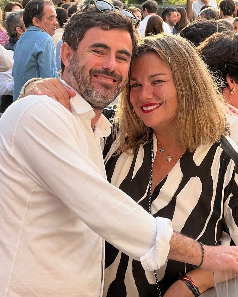 Caritina Goyanes y su marido
