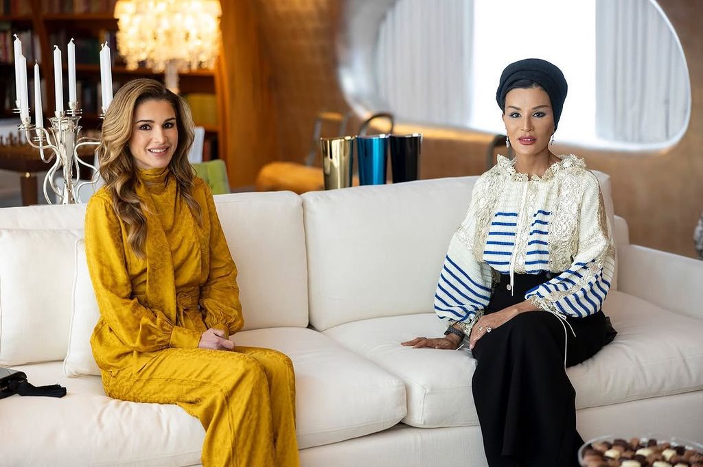 Rania de Jordania se ha trasladado hasta Catar para mostrar sus condolencias a la jequesa Moza Bint Nasser