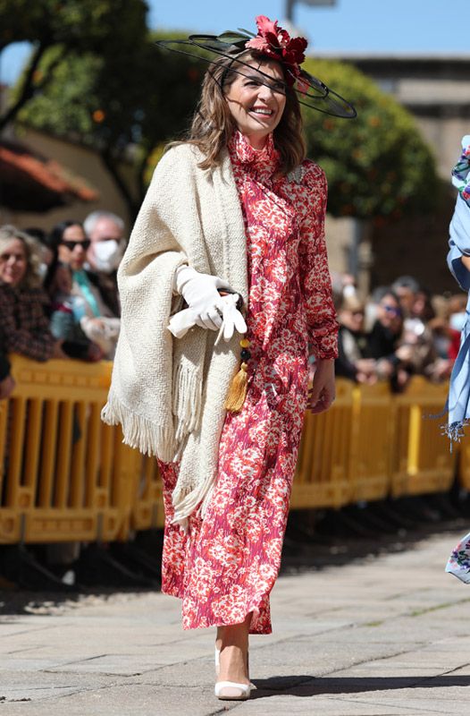 Xandra Falcó llegando a la boda de Álvaro Falcó