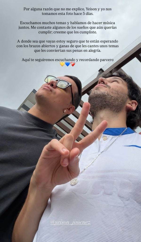 Sebastián Yatra y Yeison Jiménez