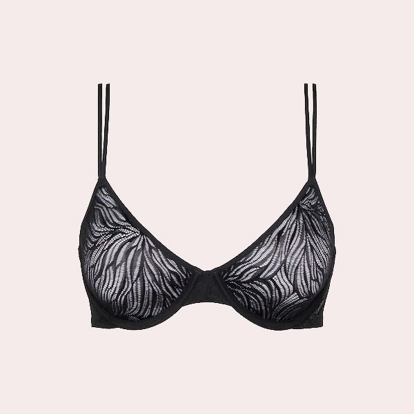 Sujetador Clásico con Aros sin Foam Sheer Marq Lace Calvin Klein