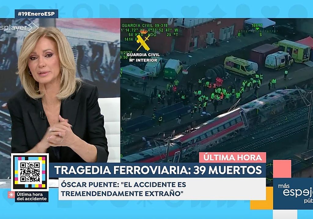 Susanna Griso ha contado que tuvo un accidente con un tren