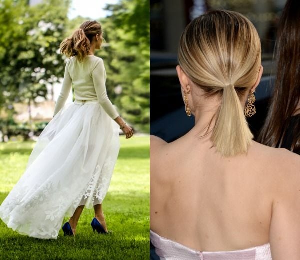 Hair Inspiration: Kirsten Bell.

Peinado: melena midi recogida en una coleta baja pulida, con puntas rectas.

