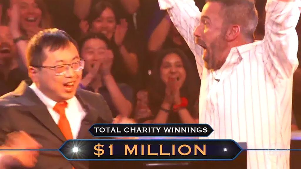 Ben Affleck gana un millón de dólares en una edición benéfica de '¿Quién quiere ser millonario?' participando junto a Jamie Ding, ganador de 'Jeopardy!'