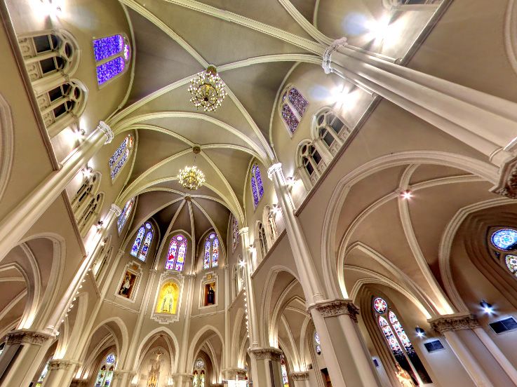 Interior de la iglesia madrileña donde se hará una misa en honor a Encarnita