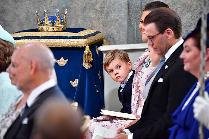 Victoria de Suecia y su familia