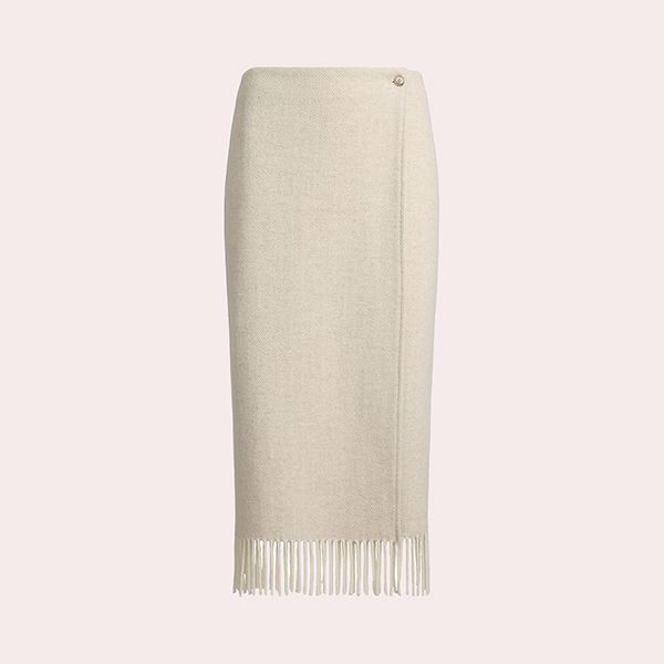 Falda Midi de Tubo con Flecos Polo Ralph Lauren
