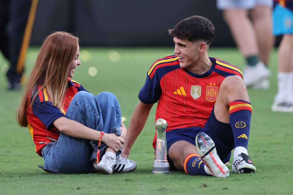 La ya expareja, tras la final entre España y Argentina