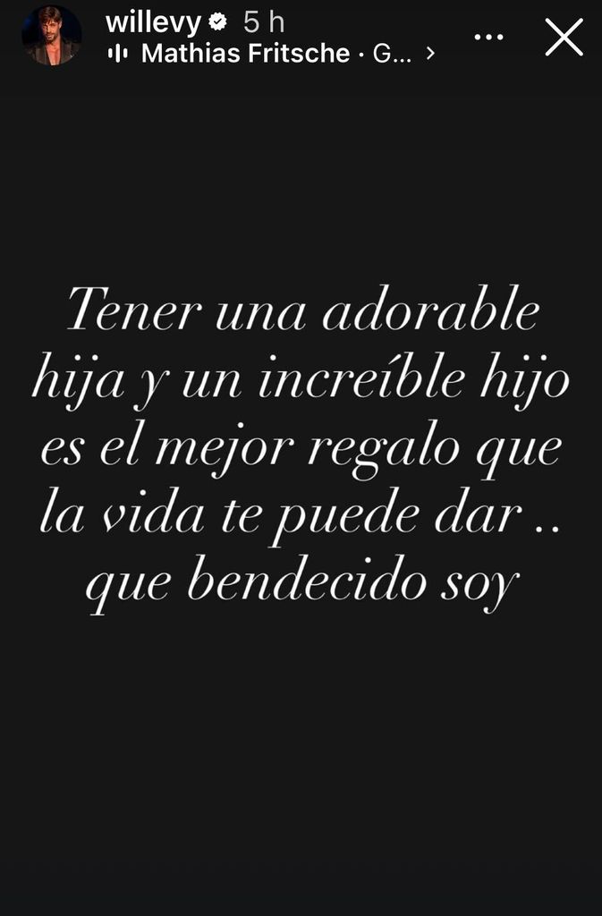 William Levy el mensaje sobre sus hijos