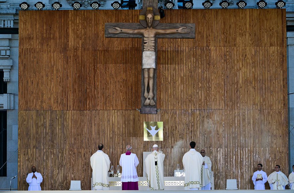 El Papa en un momento de la misa