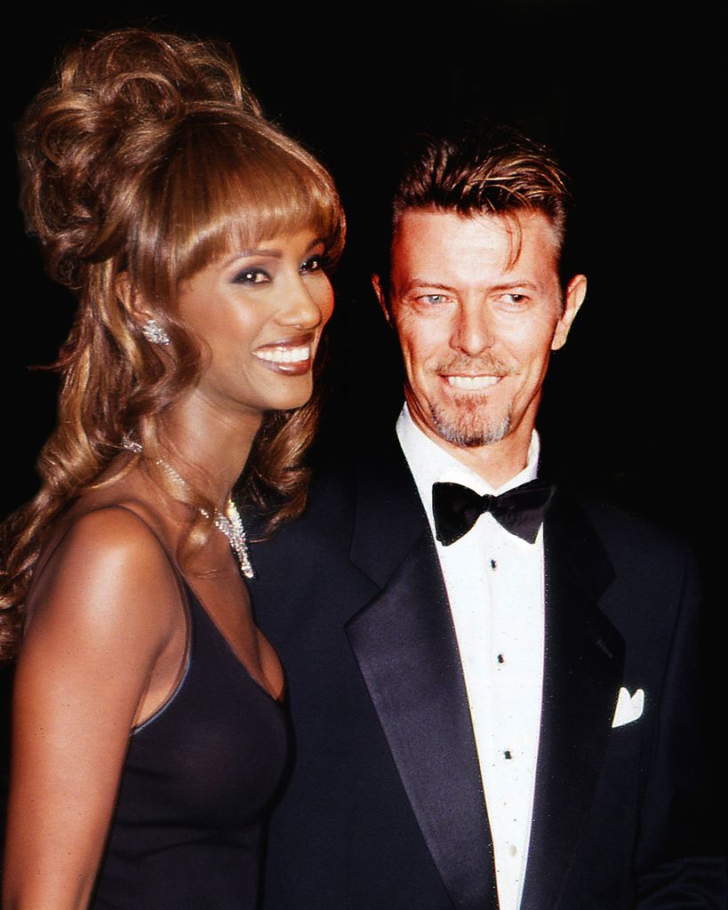 Iman y David Bowie juntos en 1994