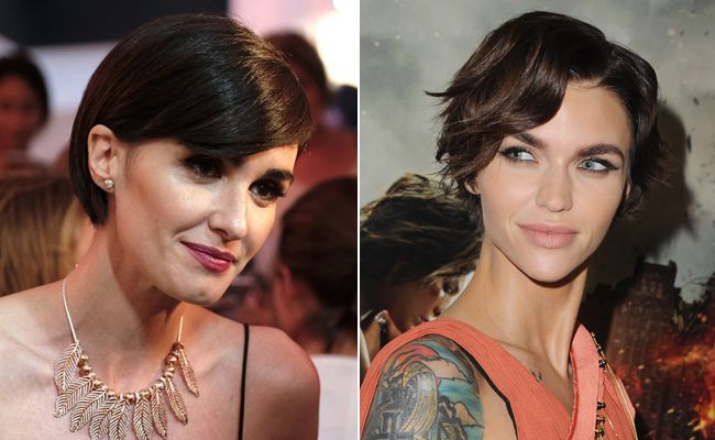 Peinados cabello corto con raya a un lado