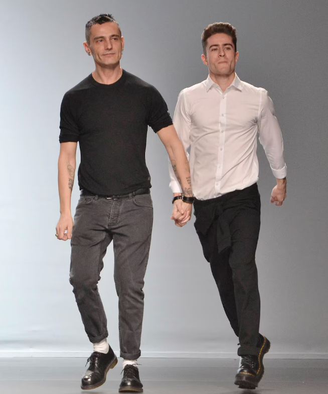David junto al que fue su pareja Pelayo Díaz 