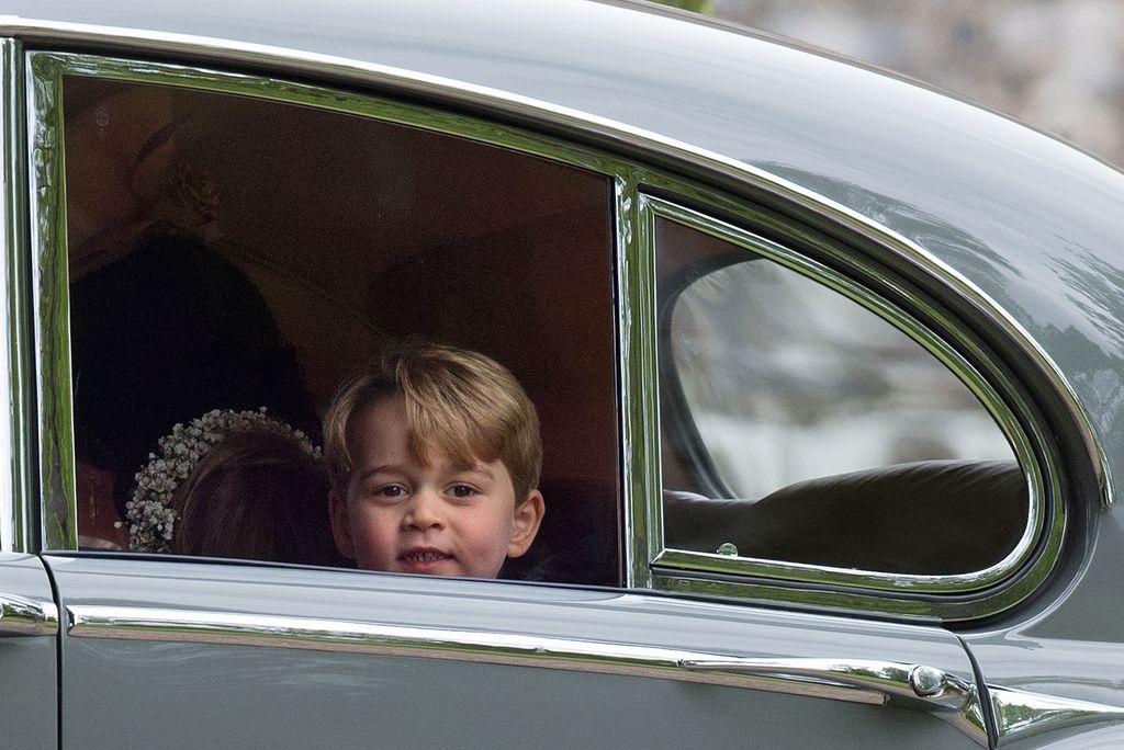 el príncipe George en la boda de Pippa Middleton 