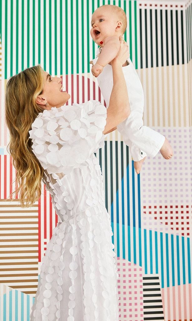 Patricia Sañes con su hijo