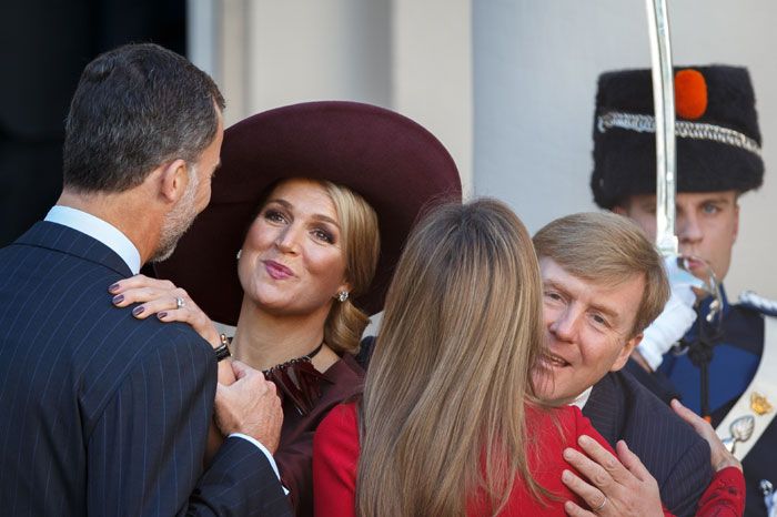 Los reyes de Holanda junto a los reyes de España 