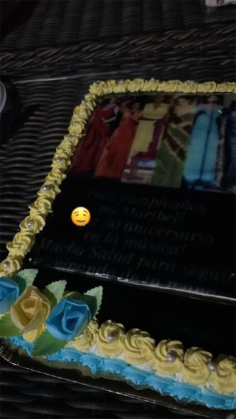 La tarta de cumpleaños de Isabel Pantoja