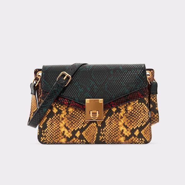 bolso de snakeskin modelo umoani de aldo