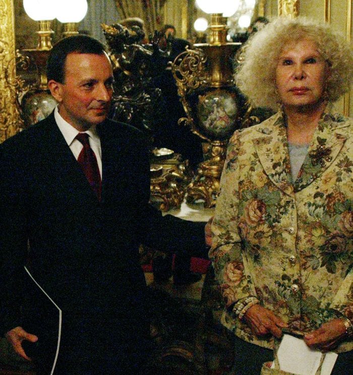 Octavio Aceves y la Duquesa de Alba