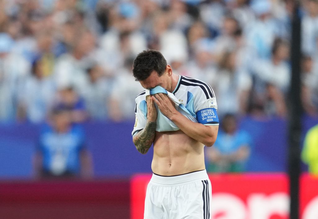 Messi rompe a llorar tras el primer tanto de Argentina en la victoria ante Argelia (3-0), en un encuentro del Grupo J del Mundial de 2026 disputado en Kansas (Estados Unidos)