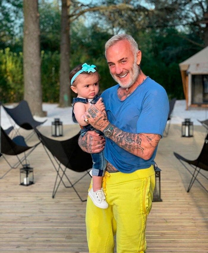 Gianluca Vacchi y su hija Blu Jerusalema