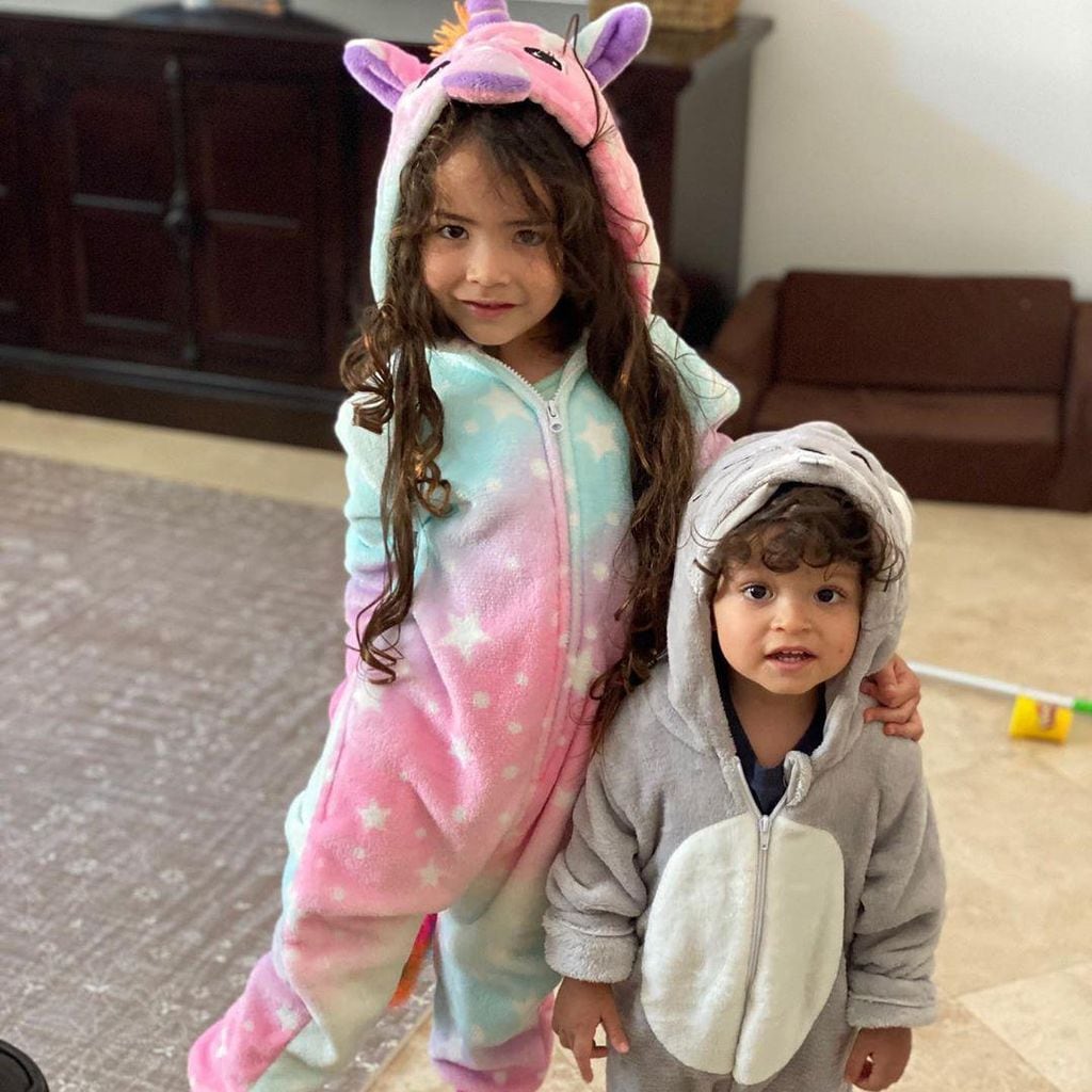 Ana Patricia Gámez y sus hijos